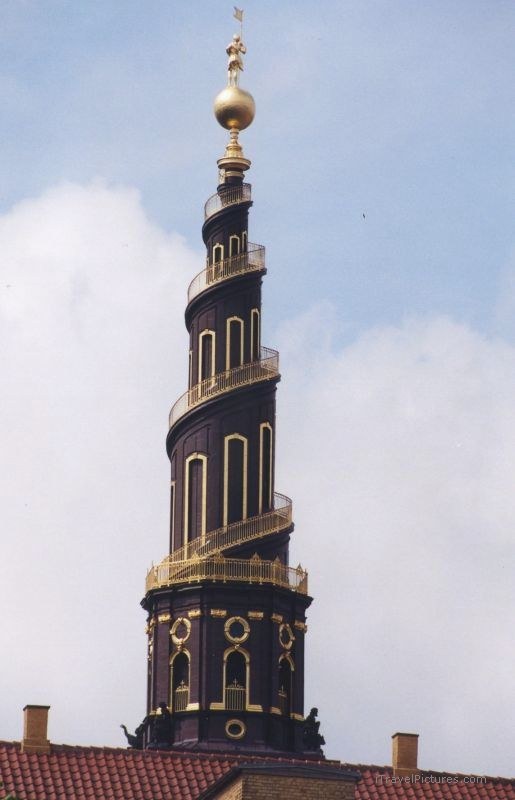 church Vor Frelsers Kirke steeple copenhagen